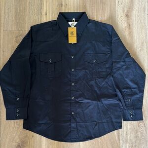 NWT Coeval’s Club Men’s Western black snap shirt size L